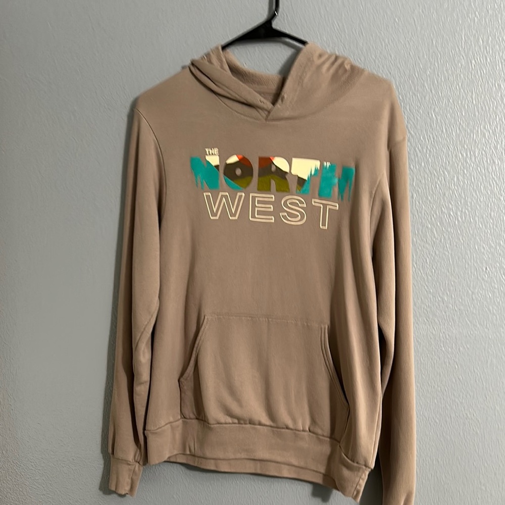The North West Taupe Hoodie sz L excellent condition